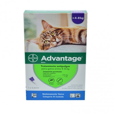 Antipulgas Para Gatos Advantage 4-8Kg